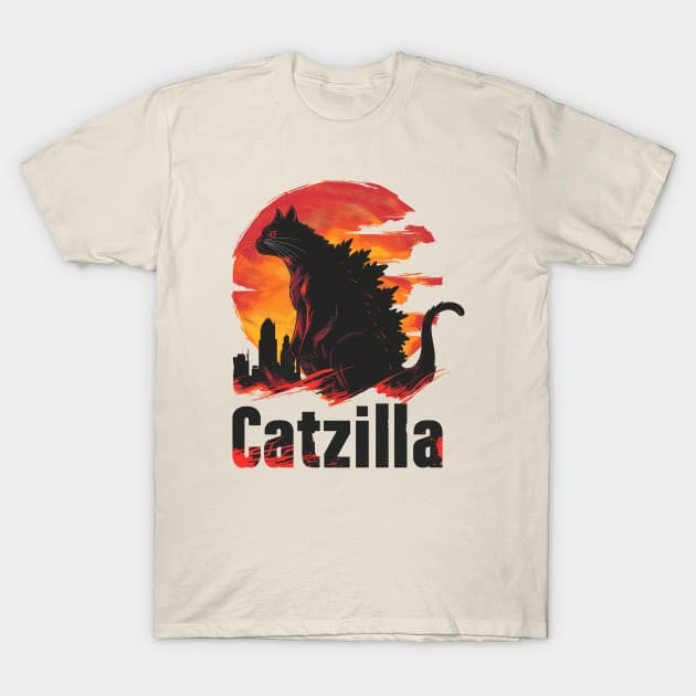 Catzilla T-Shirt by Wintrly